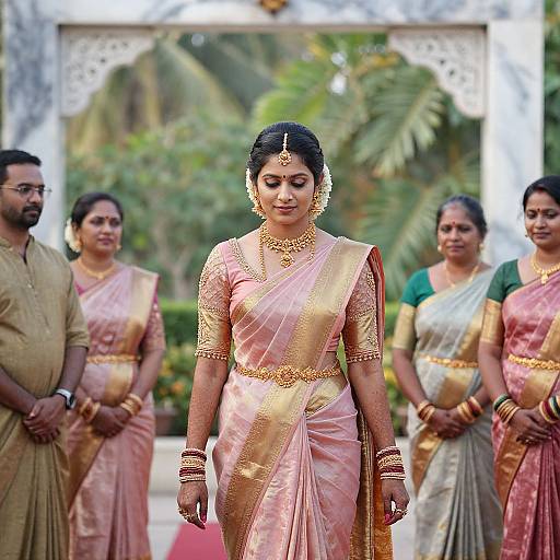 South Indian Bride in Traditional Saree
