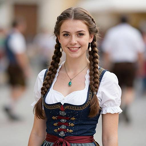 Realistic Bavarian Beer Wench Costume