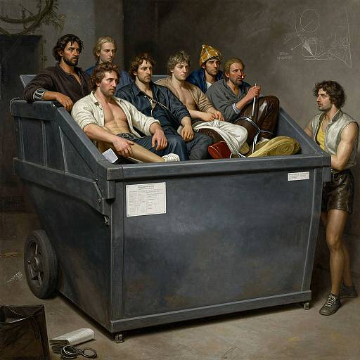 Dumpster Inspired by Renowned Artists