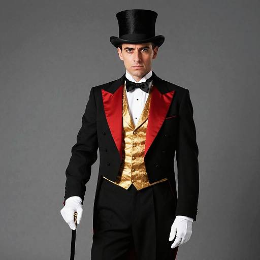 Vintage Magician in Formal Attire