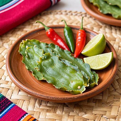 Artful Nopales with Chili and Lime
