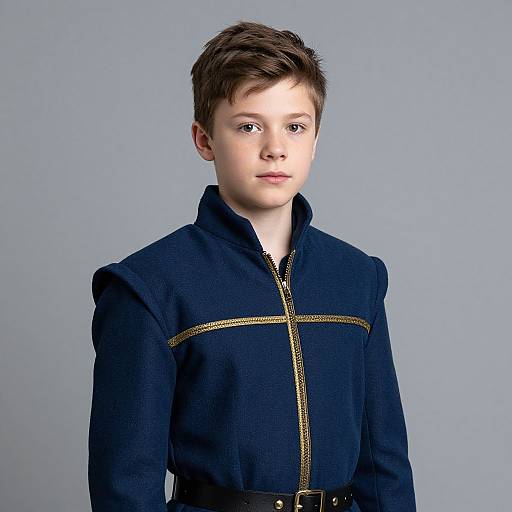 Realistic England King Costume Portrait