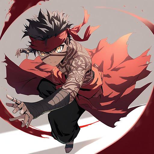 Illustration of Angra mainyu (fate), fate (series) in the style of Jonsun