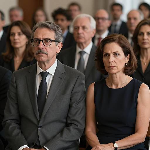 Serious Adults at Formal Gathering