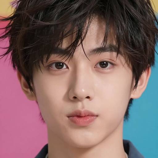 Boyish Character Close-Up Portrait