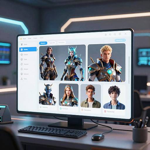 AI 3D Character Generator Interface