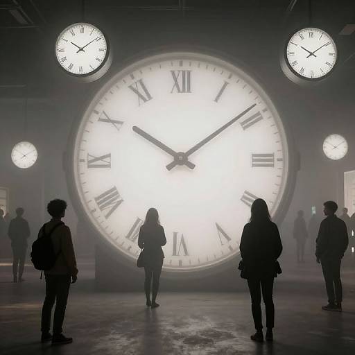 Mystical Fog Clock Rewinding Time