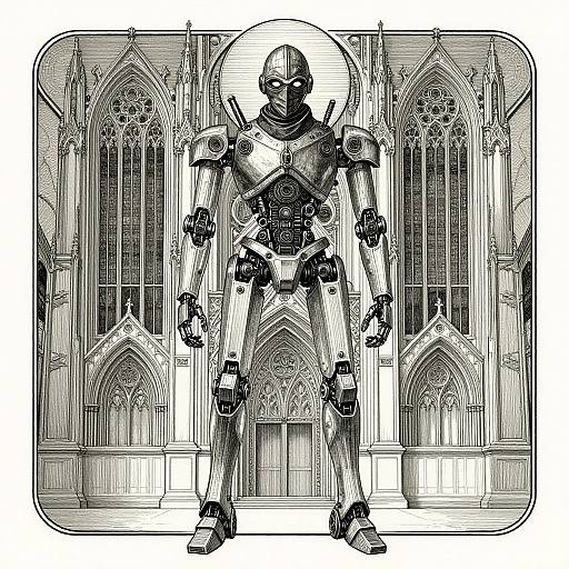 Steampunk Robot Ninja by Amano