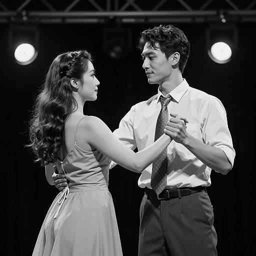 Elegance in Motion: Black-and-White Dance