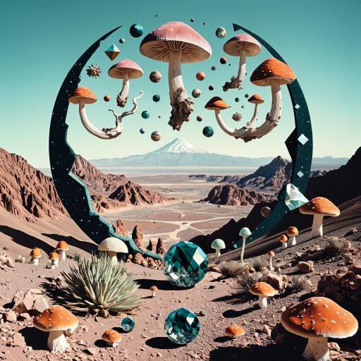 Surreal Psychedelic Collage of Landscapes Surreal Psychedelic Collage of Landscapes