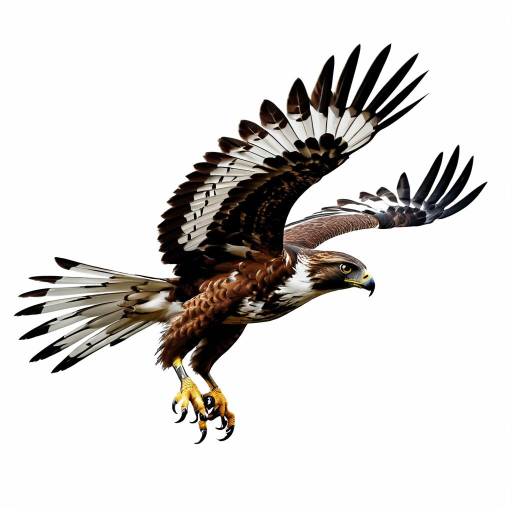 Vector Art of Intense Diving Hawk