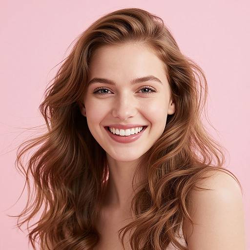 Radiant Woman's Serene Smile