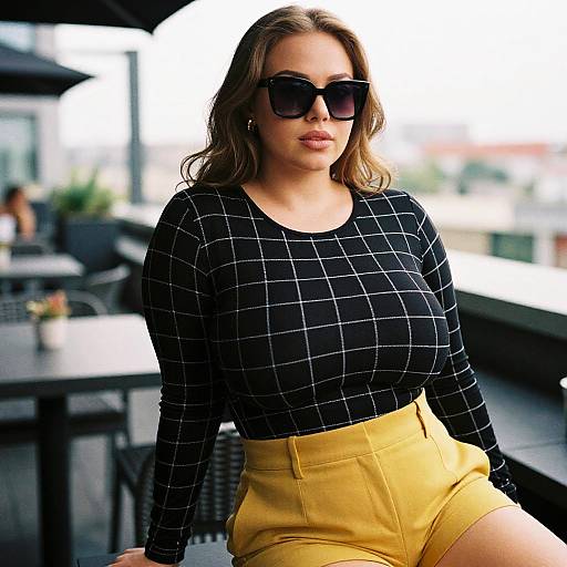 Curvy Woman in Kodachrome Style