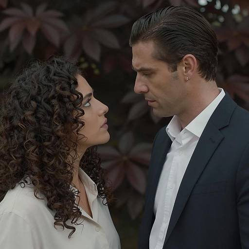 Intimate Close-Up of a Couple