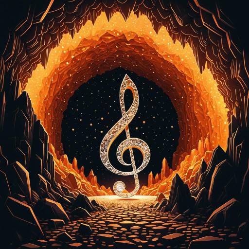 Elegant 3D Crystal Cavern Illustration