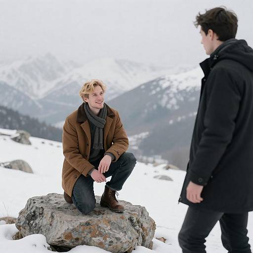 Joyful Winter Moments in the Mountains