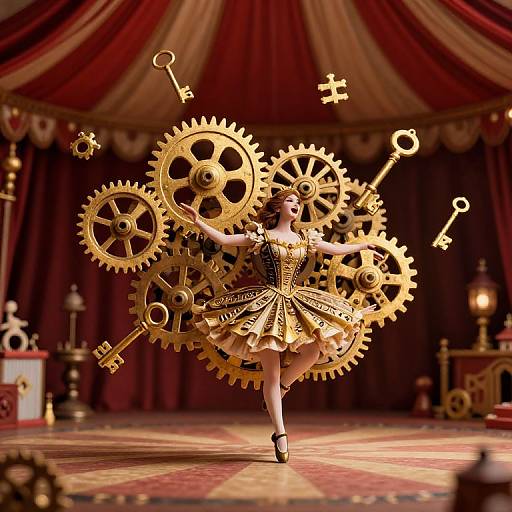 Whimsical Circus of Golden Gears