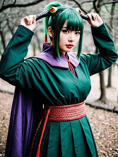 Cosplay photo of adagumo no saragimaru. Costume clothes