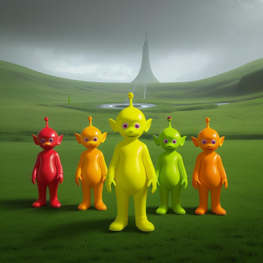 SCP-173 and Teletubbies Concept Art