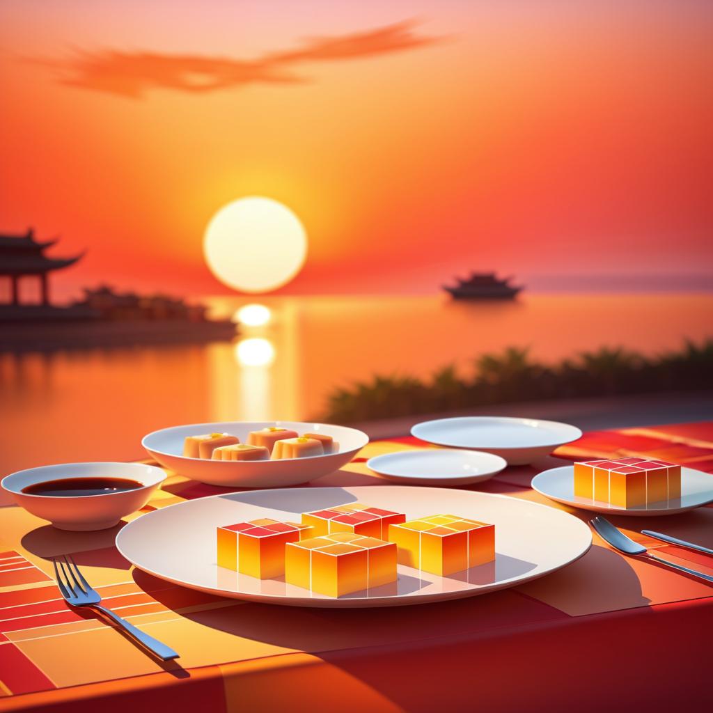 Elegant Dim Sum Dinner at Sunset