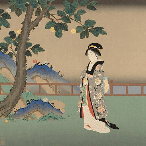 Ogata Korin Rinpa Courtly Romance Scenes