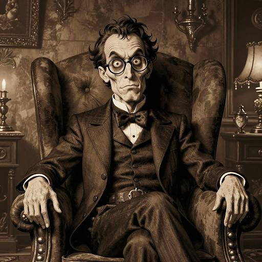 Uncle Fester in Gothic Sepia