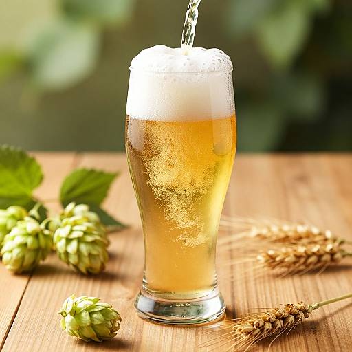 Golden Blonde Beer in Frosty Glass