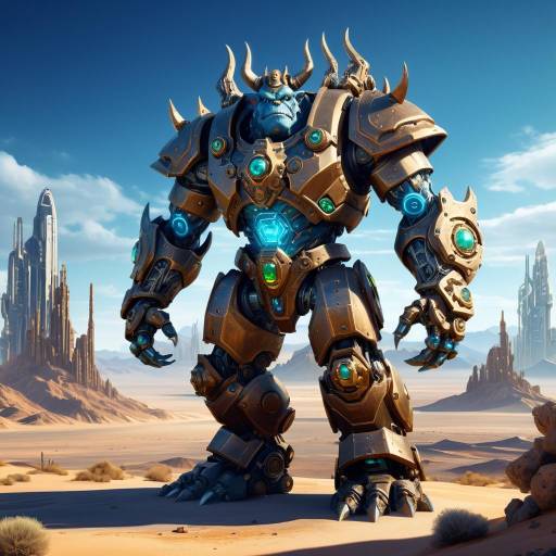 Gemstone-Studded Mechanical Ogre Guardian Gemstone-Studded Mechanical Ogre Guardian