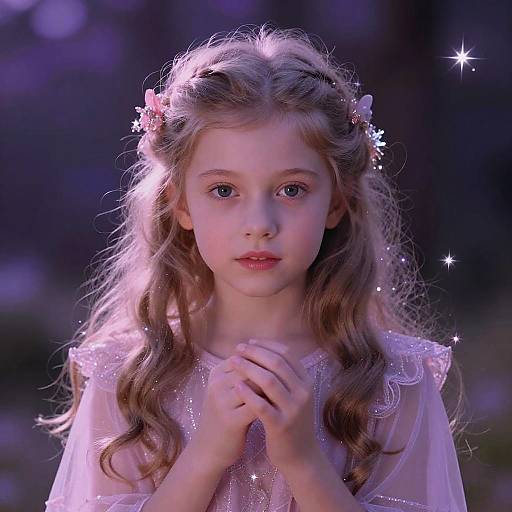 Magical Little Girl with Fairy Dust