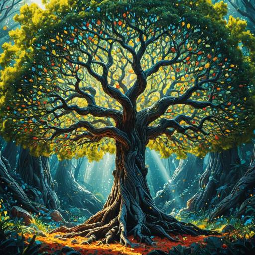 Tree of Life in Enchanted Forest