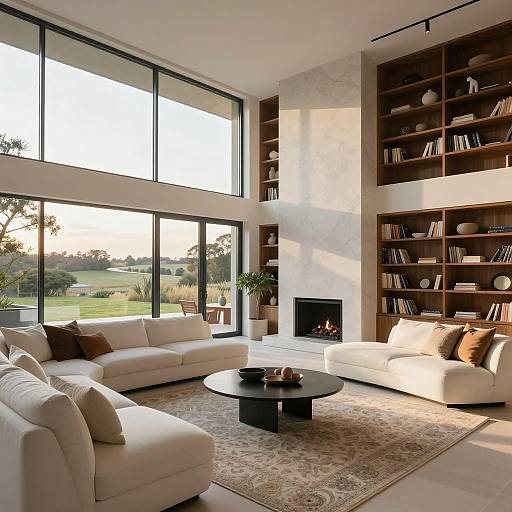 Elegant Personal Library in a Family Estate