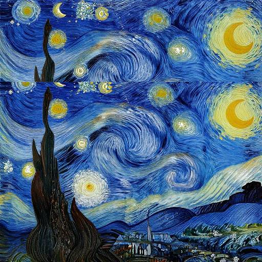 Vibrant digital painting of Vincent van Gogh's 