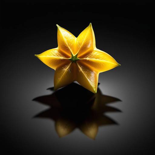 Photorealistic Still Life of Starfruit
