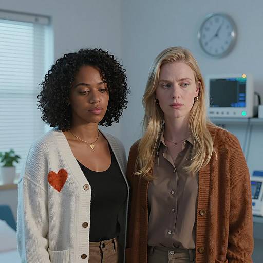 Women in Mixed Lighting Portrait