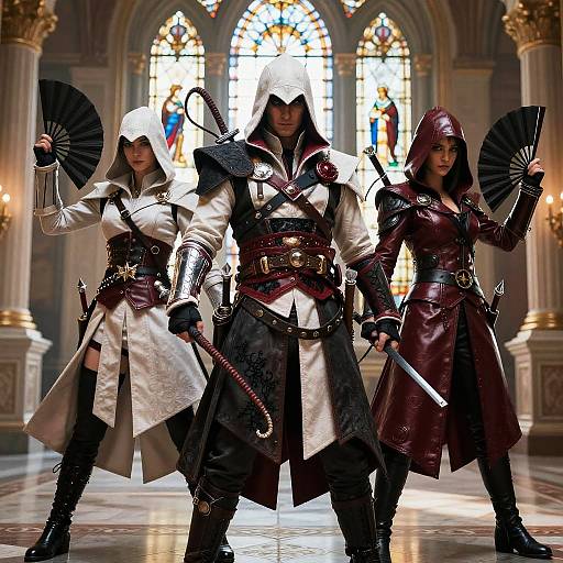 Dynamic Assassin's Creed Cosplay Trio