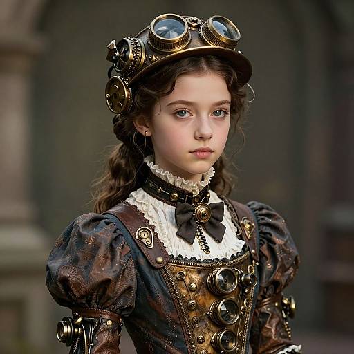 Steampunk Victorian Girl Portrait