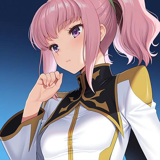 Illustration of Anya alstreim, code geass in the style of Akagi kurage