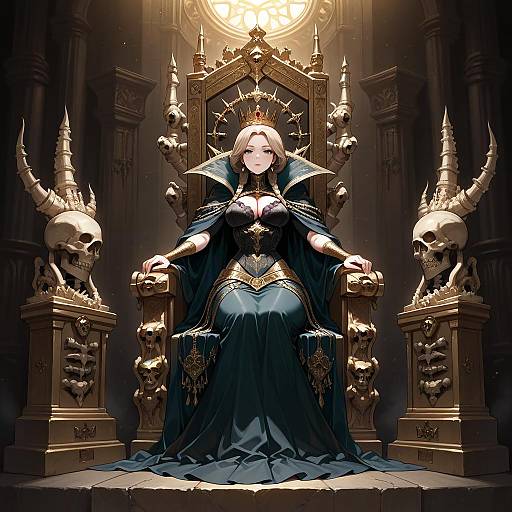 Villainess with Crown and Mirror