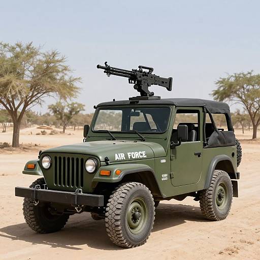 Military Green Air Force Jeep