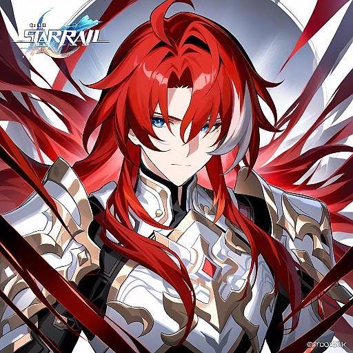 Illustration of Argenti (honkai: star rail), honkai: star rail in the style of Kousaki rui