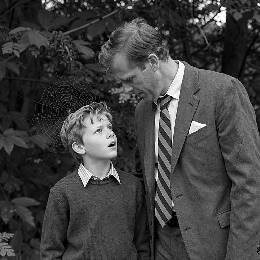 Intense Moment in a Forest Setting