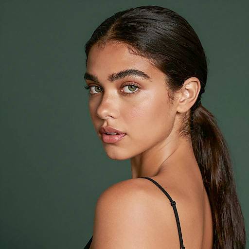 Portrait of a Young Woman in Dim Light