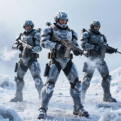 Elite R6 Operators in Icy Armor