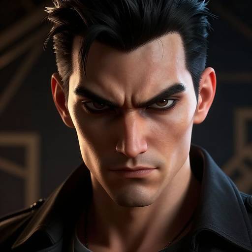 Dynamic 3D Portrait of Sly Anti-Hero