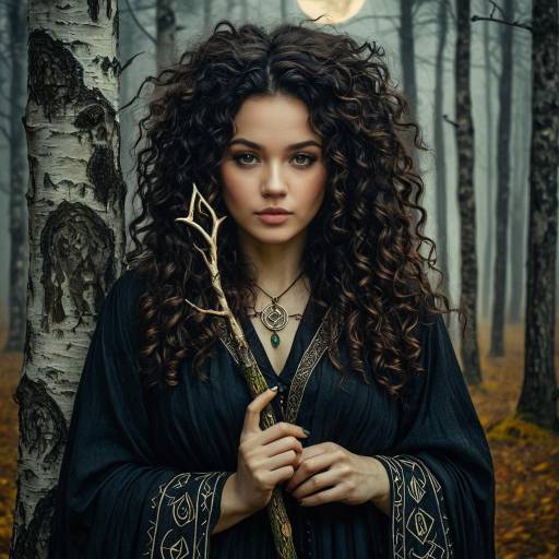 Chic Forest Witch in Dark Academia