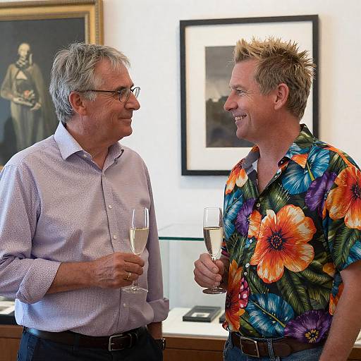 Celebrating Friendship Indoors: A Candid Moment