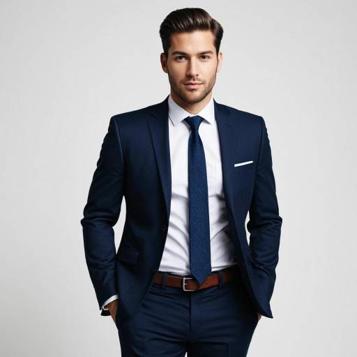 Confident Man in Dark Business Suit