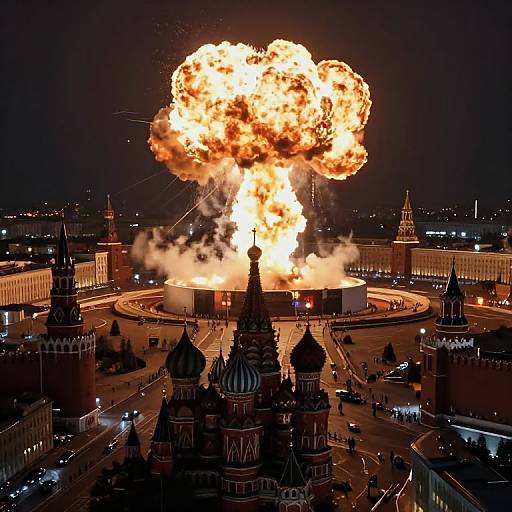 Nuclear Explosion Over Moscow Night