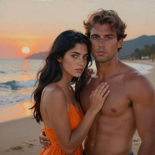 Sunset Romance at the Beach