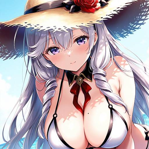 Illustration of Algerie (azur lane), azur lane in the style of Konayama kata